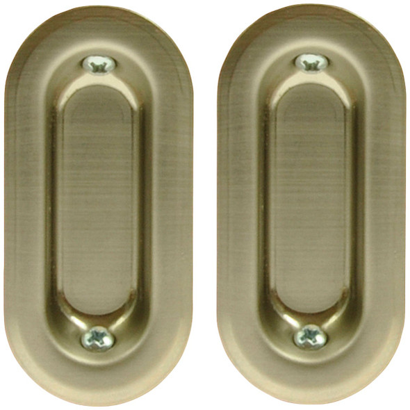Johnson Hardware Oval Flush Pocket Door Pull 35-15PK2