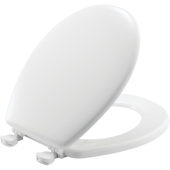 Mayfair Wht Wood Rnd Toilet Seat 44EC 000