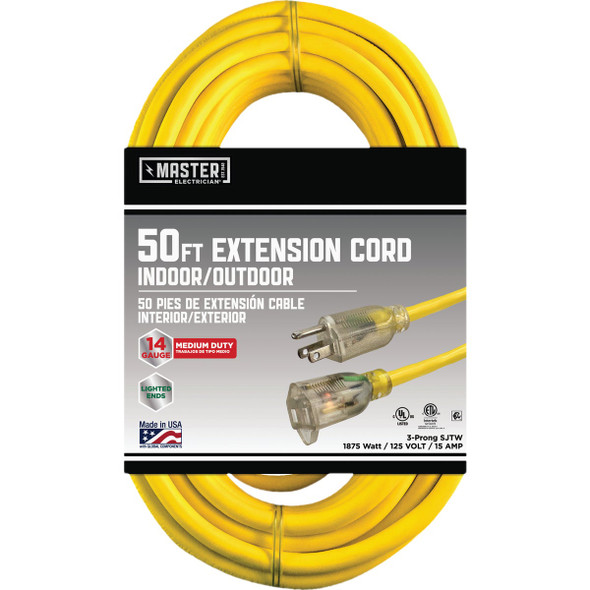 Master Electrician 50 Ft. 14/3 Heavy-Duty Contractor Extension Cord 73050ME