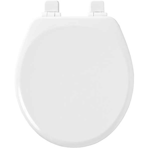 Bemis Mayfair Round Closed Front Slow Close White Wood Toilet Seat 43SLOW 000 407079