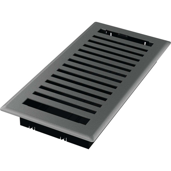 Imperial Montezuma 4 In. x 10 In. Gray Granite Steel Floor Register RG3444