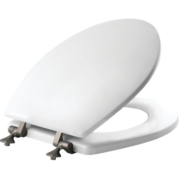 Mayfair Wht Wood Rnd Toilet Seat 44BN 000