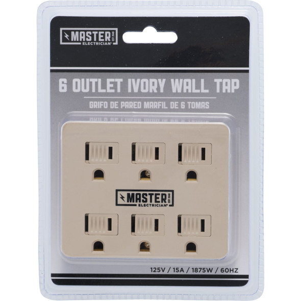 Do it Ivory 15A 6-Outlet Tap LA-33-IV