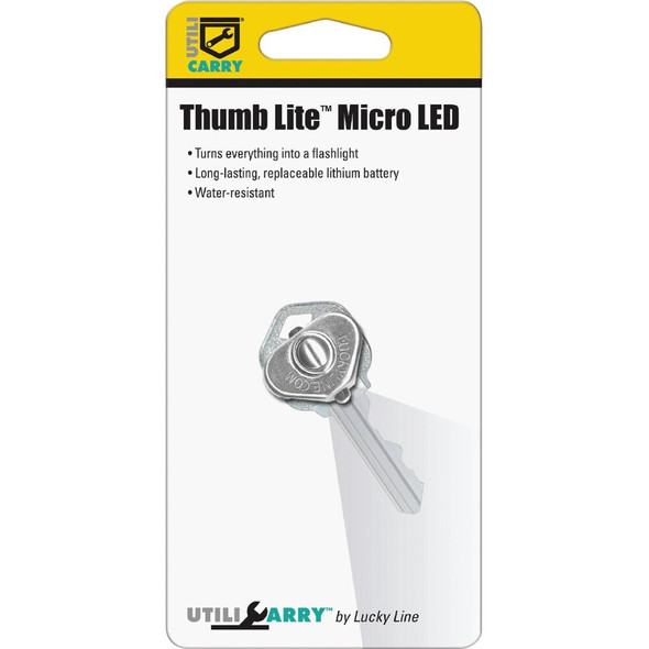 Lucky Line Utilicarry Thumb Lite Micro LED Key Ring Light U90701 599527