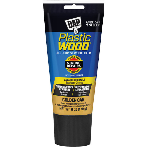 Dap Plastic Wood 6 Oz. Golden Oak All Purpose Wood Filler 7079800582