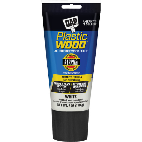 Dap Plastic Wood 6 Oz. White All Purpose Wood Filler 7079800585