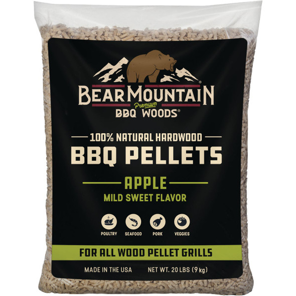 Bear Mountain BBQ Premium Woods 20 Lb. Apple Wood Pellet FK12