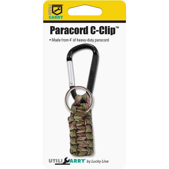 Lucky Line Utilicarry Paracord C-Clip Key Ring U12301 583342