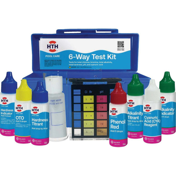 HTH Pool Care 6-Way Test Kit 1278R