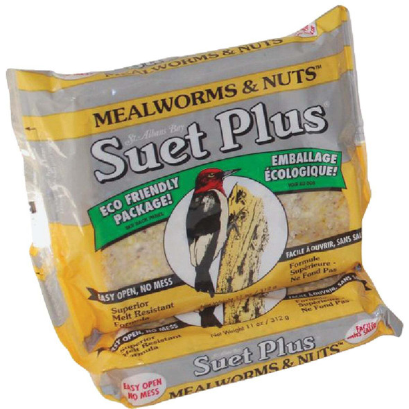 Suet Plus 11 Oz. Mealworms & Nuts Suet 212