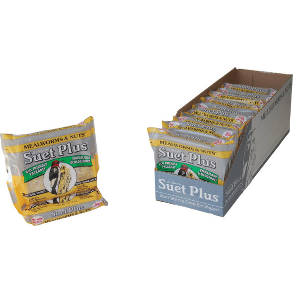 Suet Plus 11 Oz. Mealworms & Nuts Suet Suet Plus 11 Oz. Mealworms & Nuts Suet