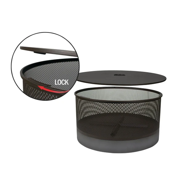 Bond Lomita 30 In. Round Steel Wood Fire Pit 51913