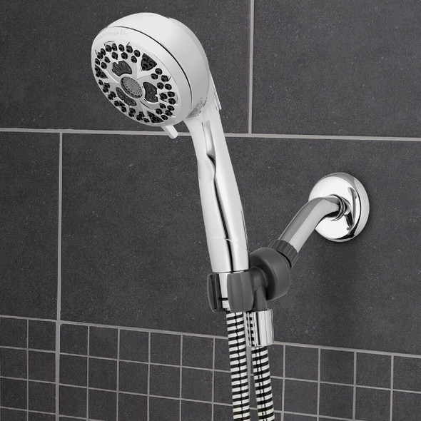 Waterpik HeightSelect Adjustable Height 7-Spray 1.8 GPM Handheld Shower, Chrome NSE-753E 449010