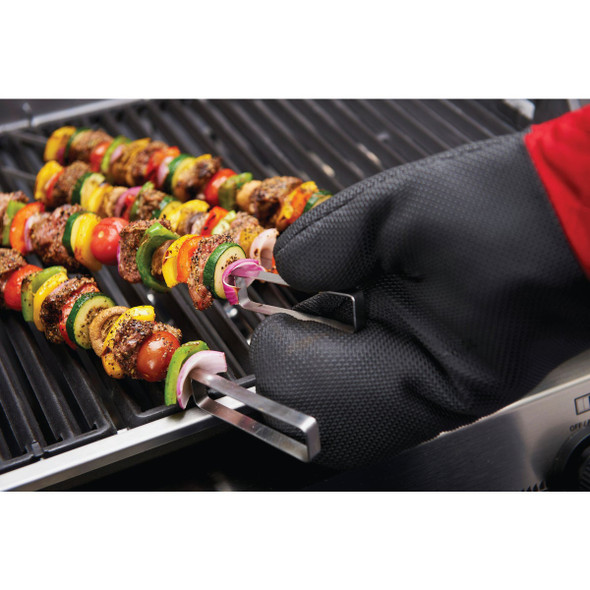 GrillPro 16 In. Black Heavy-Duty Silicone Palm Grill Mitt 90963 859526