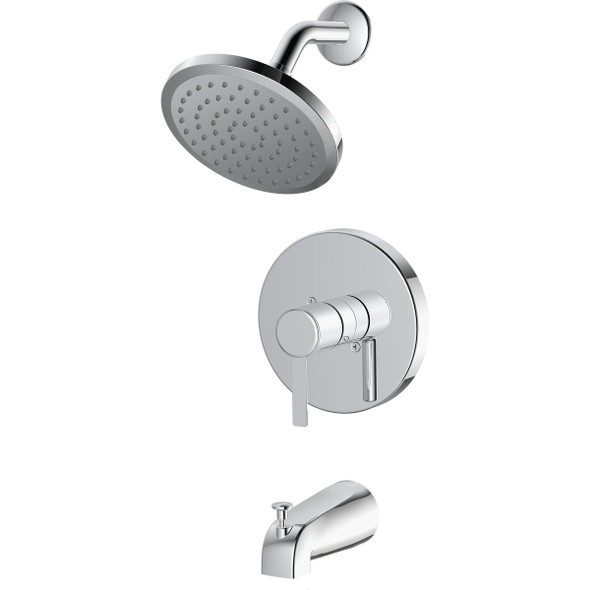 Home Impressions Chrome Single-Handle Lever Tub & Shower Faucet F1A1F507CP-JPA1 Home Impressions Chrome Single-Handle Lever Tub & Shower Faucet F1A1F507CP-JPA1
