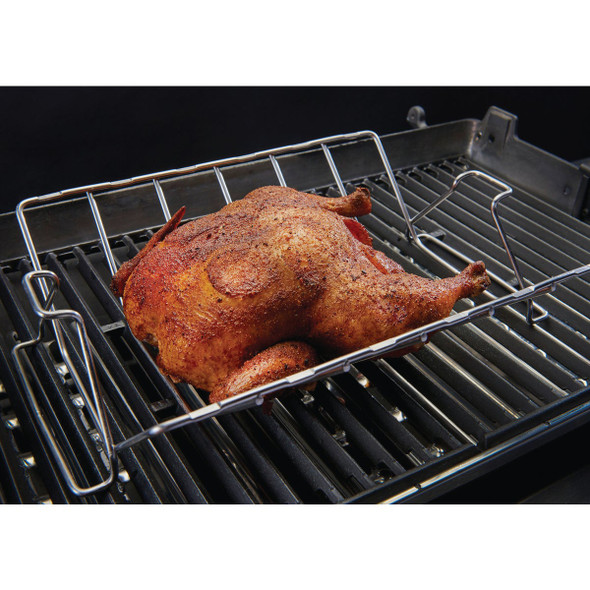 GrillPro 15.5 In. Stainless Steel Rib & Roast Grill Rack 41616 866637