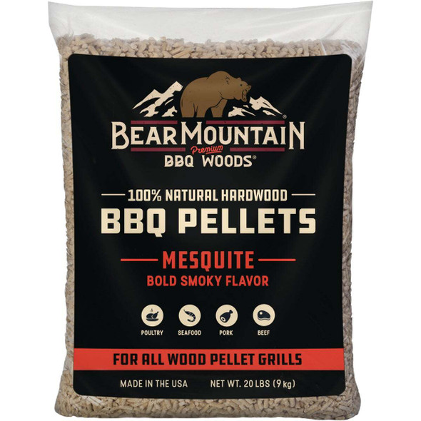 Bear Mountain BBQ Premium Woods 20 Lb. Mesquite Wood Pellet FK17