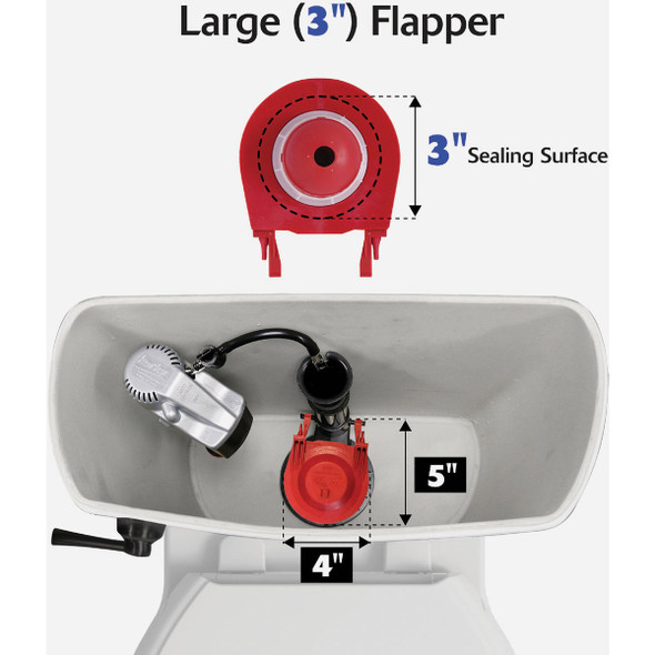 Korky QuietFILL Platinum Fill Valve and 3 In. Flapper Kit