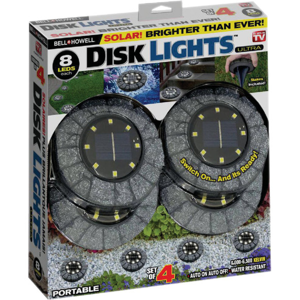 Bell+Howell Gray Stone Disk Light 2554