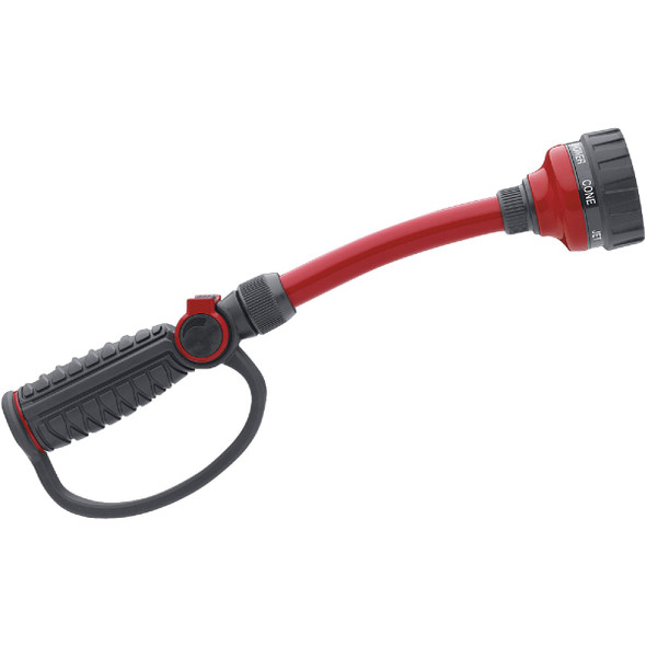 Orbit Pro Flo 14 In. 7-Pattern D-Grip Water Wand, Red & Black 58995