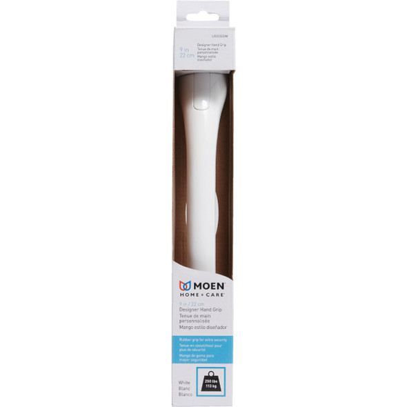 Moen Home Care 9 In. Concealed Screw Grab Bar with Rubber Pad, Glacier Moen Home Care 9 In. Concealed Screw Grab Bar with Rubber Pad, Glacier