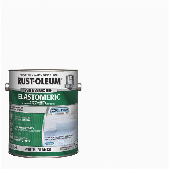 Rust-Oleum 750 1 Gal. 15-Year Elastomeric Roof Coating 301903 Pack of 2