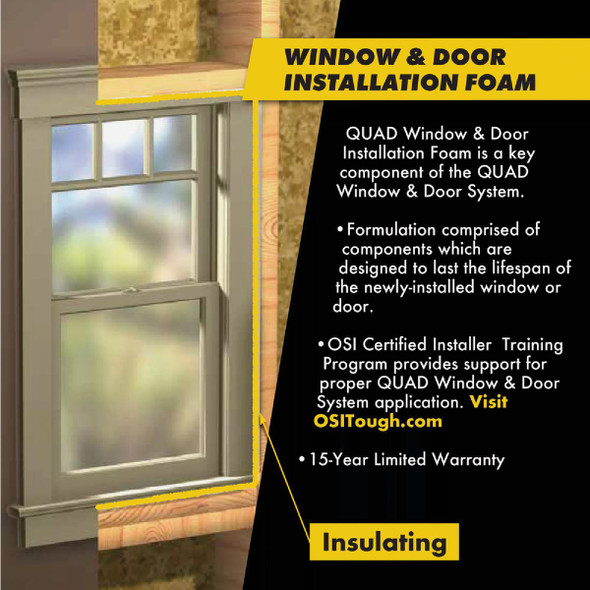 OSI Quad Foam 16 Oz. Dual Window & Door Foam Sealant 2629456 261057