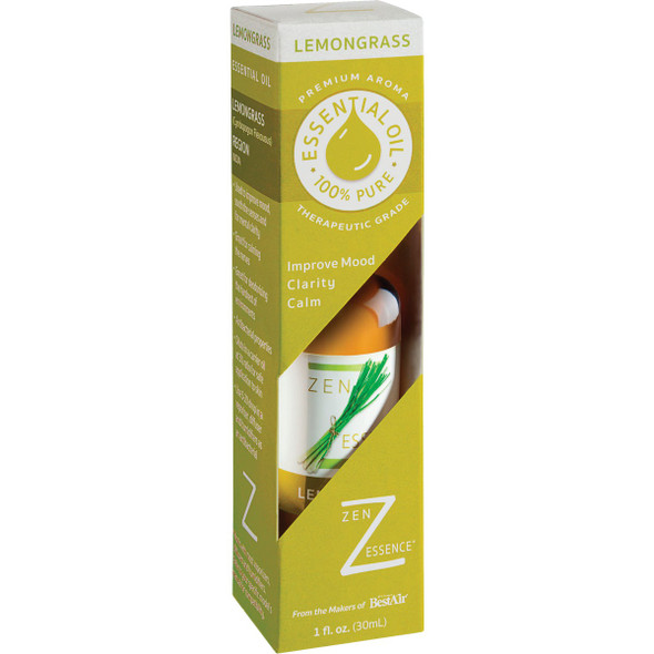 BestAir Zen Essence 1 Oz. Lemongrass Scented Essential Oil Humidifier Fragrance ESLEM-PDQ-6 514565