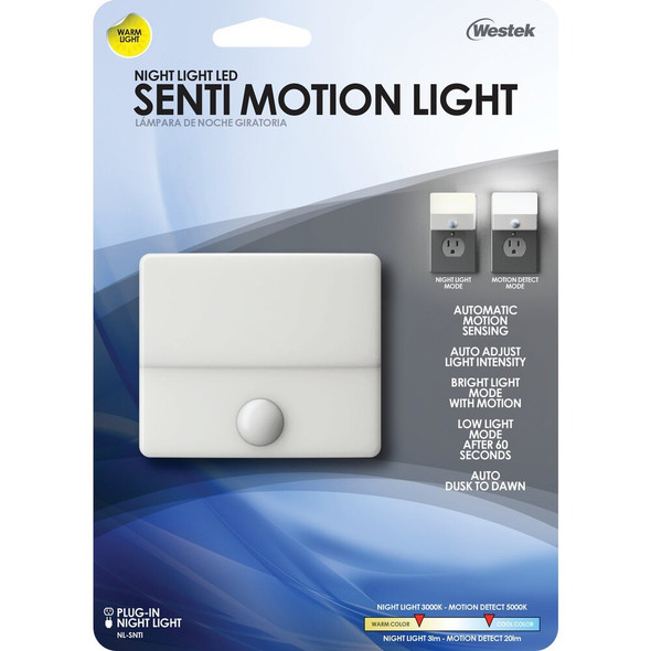 Westek Senti White Motion Activated LED Night Light NL-SNTI 518458