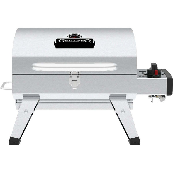 GrillPro Silver 200 Sq. In. Propane Gas Portable Grill 201114
