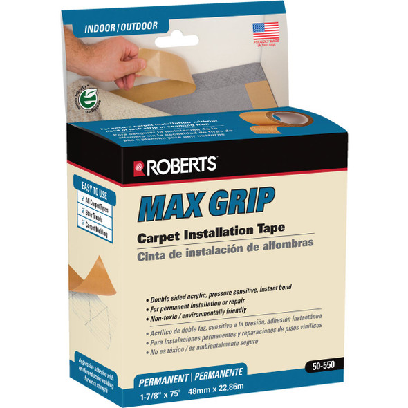 Max Grip 1.88 In. x 75 Ft. Indoor Carpet Tape 50-550-10