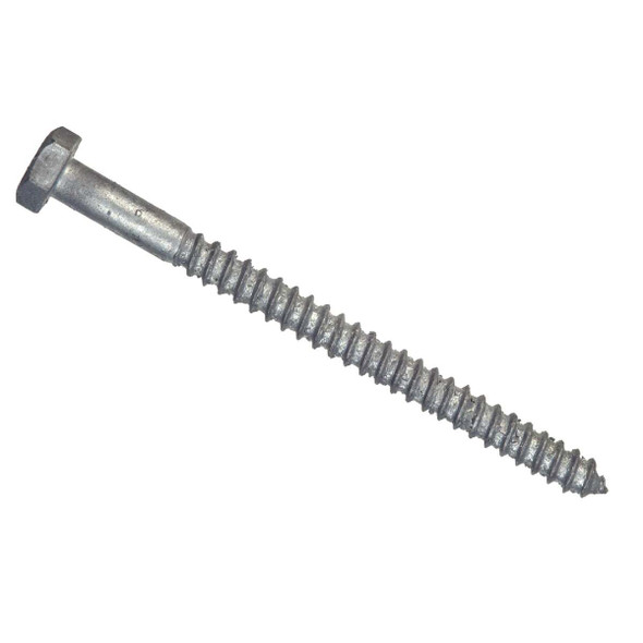 Hillman 1/4 In. x 2-1/2 In. Galvanized Hex Lag Screw (100-Count) 812012