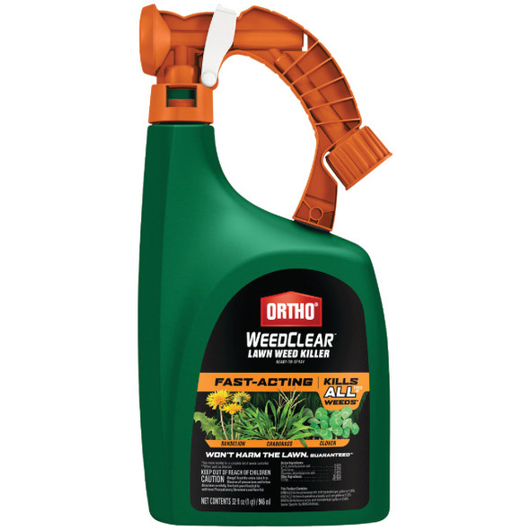 Ortho WeedClear 32 Oz. Ready-To-Use Spray Hose End Lawn Weed Killer 0447805