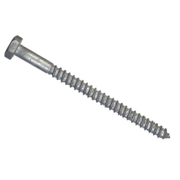 Hillman 3/8 In. x 4 In. Galvanized Hex Lag Screw (50-Count) 812074