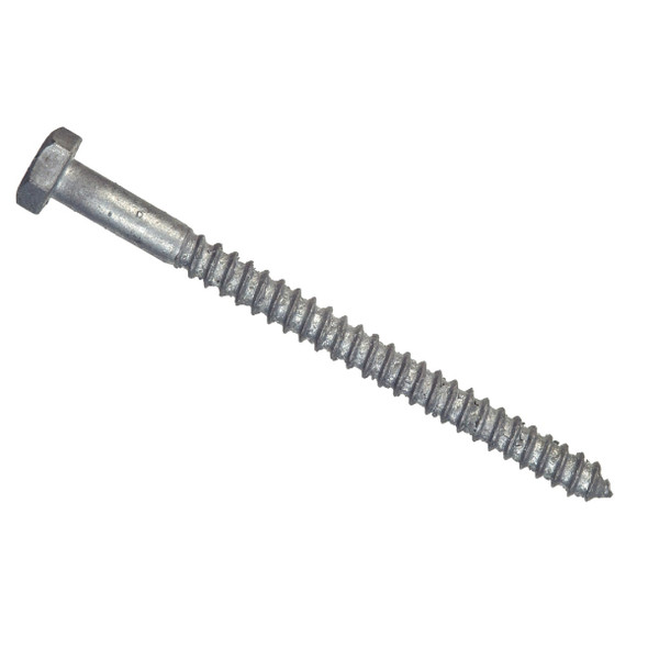 Hillman 3/8 In. x 4-1/2 In. Galvanized Hex Lag Screw (50-Count) 812075
