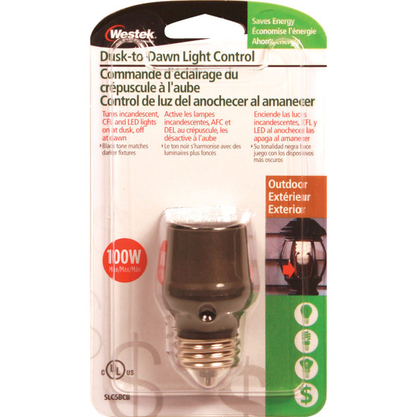 Westek Screw-In Bronze Dusk To Dawn Photocell Lamp Control SLC5BCB-4 501533
