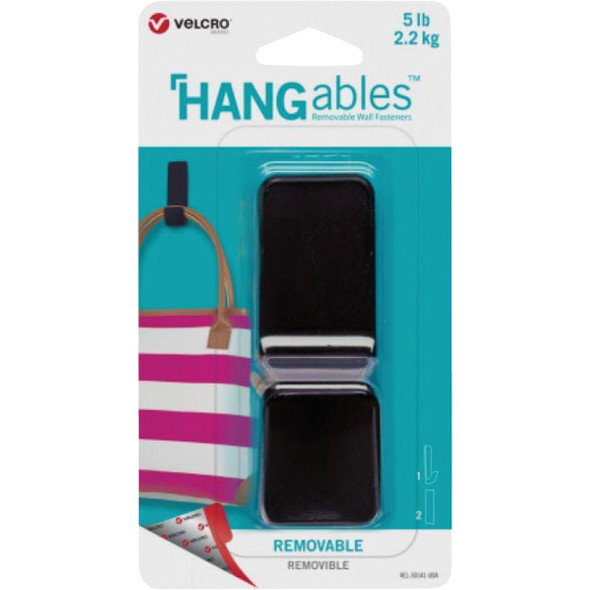 Velcro Brand Hangables 5 Lb. Capacity Black Removable Large Hook VEL-30141-USA