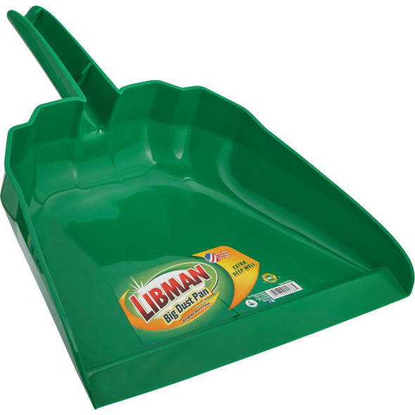 Libman 12 In. Green Poly Big Dust Pan 238