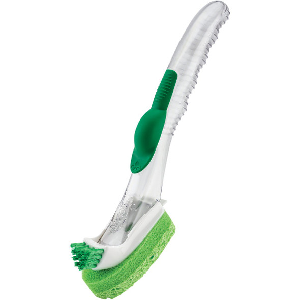 Libman Green & White Glass & Dish Wand with Scrub Brush 1132