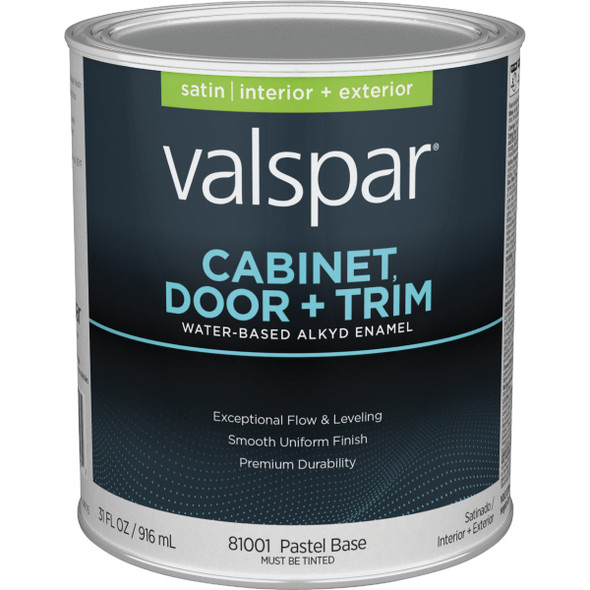Valspar Cabinet, Door, & Trim Int Sat Pastel Bs Enamel 028.0081001.005
