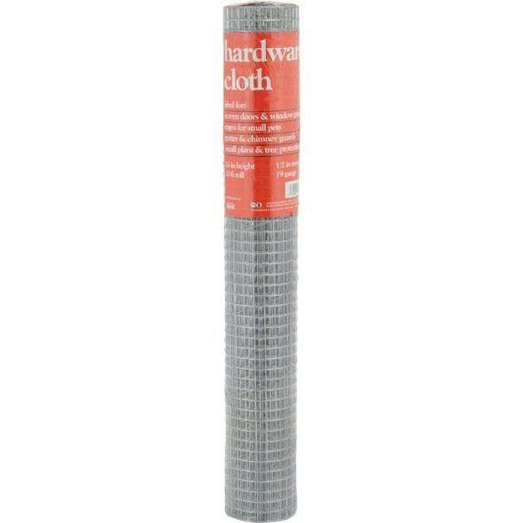 1/2 In. Mesh x 24 In. H. x 10 Ft. L. 19-Ga. Hardware Cloth