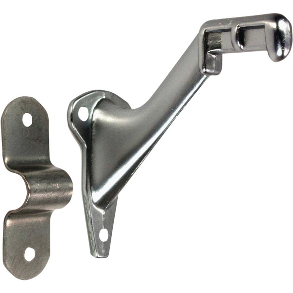 National Hardware Satin Chrome Handrail Bracket, 2 Piece N830-134