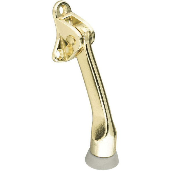 National Hardware 4 In. Brass Kickdown Door Holder N184-259