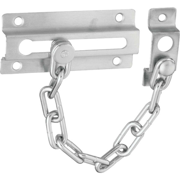 National Hardware Satin Chrome Security Chain Door Guard N274-407