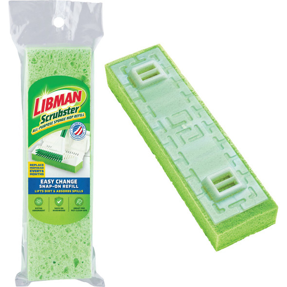 Libman Scrubster 9 In. Sponge Mop Refill 3105 602102