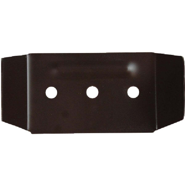 Spectra Metals 2 In. x 3 In. Brown Aluminum Downspout Clip 3DPCLIPRTB