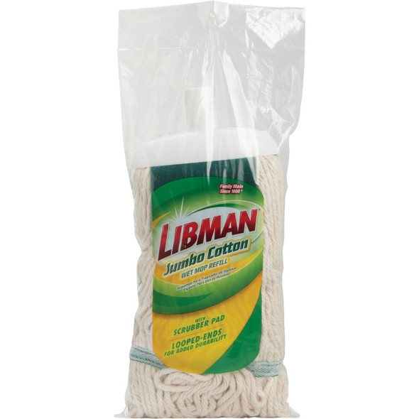 Libman 10.5 In. Cotton Jumbo Wet Mop Refill 130 601958