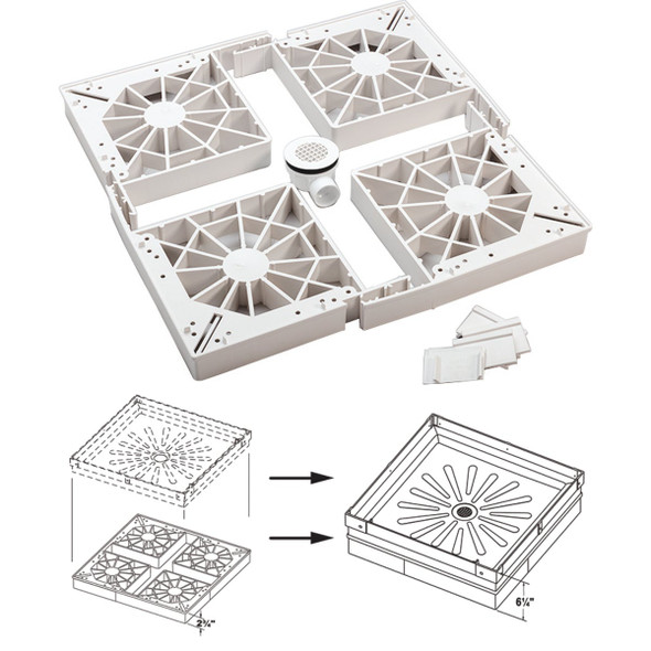 EL Mustee Durastall 2-3/4 In. Shower Base Extender 86.500