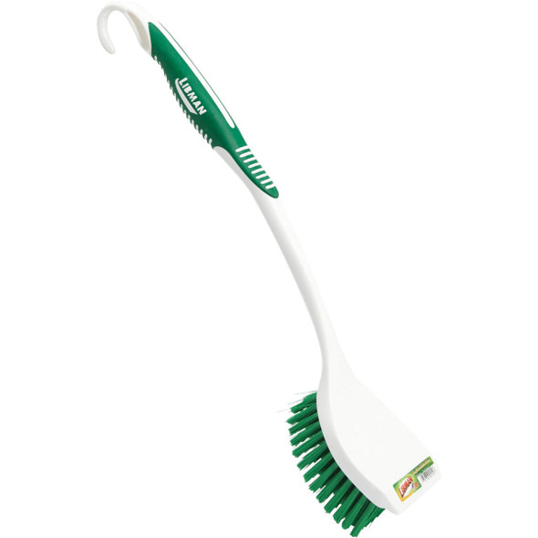 Libman 17.63 In. 95% Recycled PET Water Bottles Sanoprene Handle Scrub Brush Libman 17.63 In. 95% Recycled PET Water Bottles Sanoprene Handle Scrub Brush