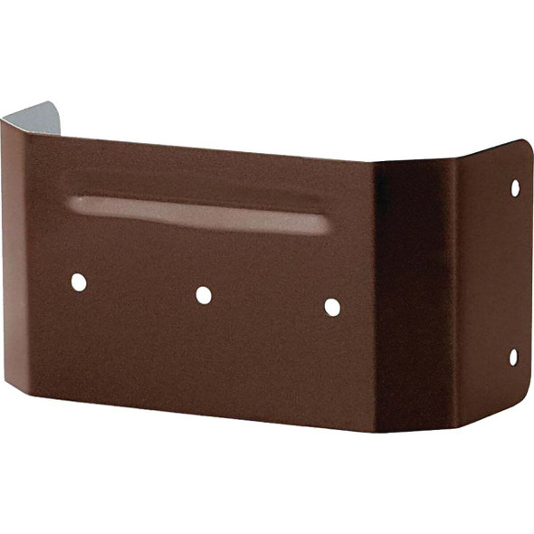 Spectra Metals 3 In. x 4 In. Brown Aluminum Downspout Clip 4DPCLIPRTB